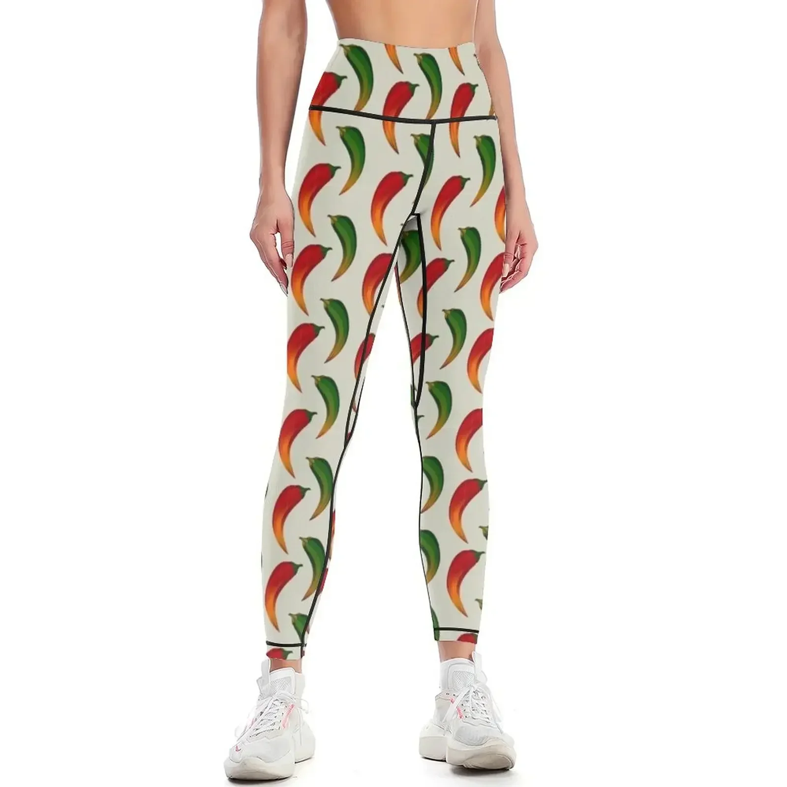 

hot pepper pattern Leggings push up tights for sporty woman push up Female legging pants workout clothes for Womens Leggings