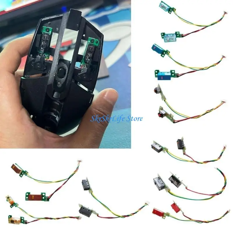 Placa tecla do mouse soldado e65E para G304 G305 Microswitches Button Boar