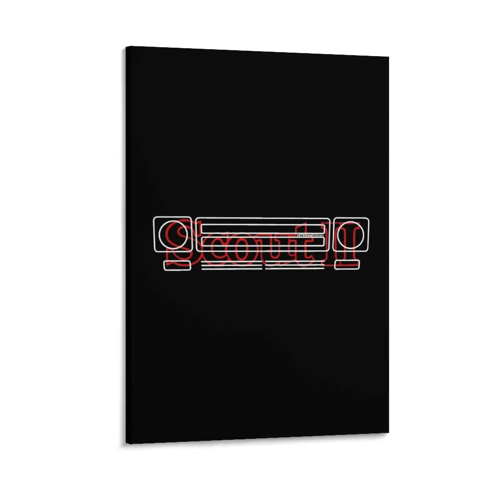 

International Harvester Scout II classic 1970s truck grille and emblem Canvas Painting decorative pictures for the room anime