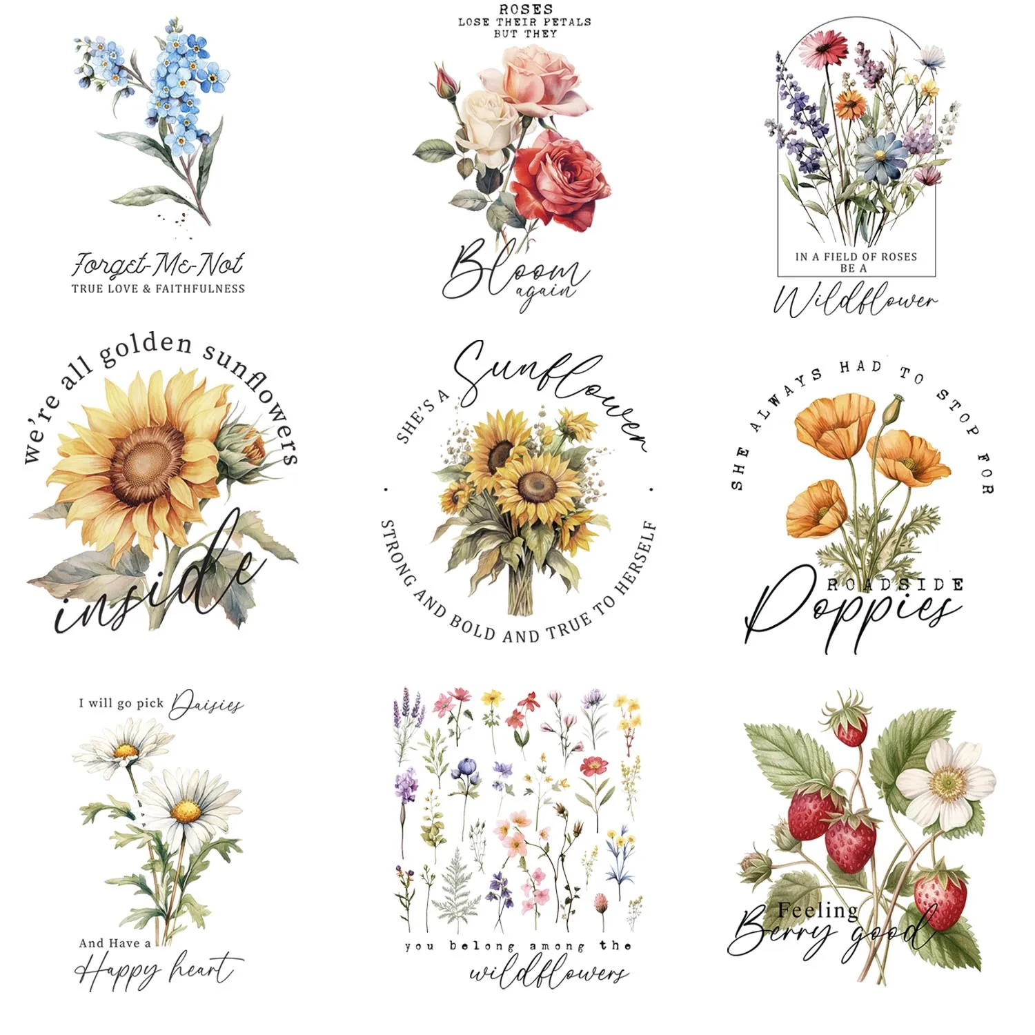 9Pcs Sunflower Lron… - image