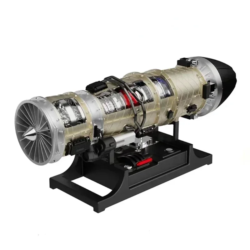 TECHING DM135 Turbojet Engine Assembly Kit - DIY Metal Fighter Assembly Model Toy