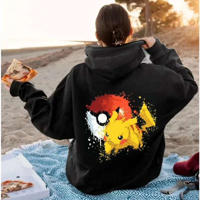 

Pokémon Themed Pikachu Print Hoodie for Men and Women 2025 AutumnWinter New Y2K Harajuku Plus Size Casual Sweatshirt Top