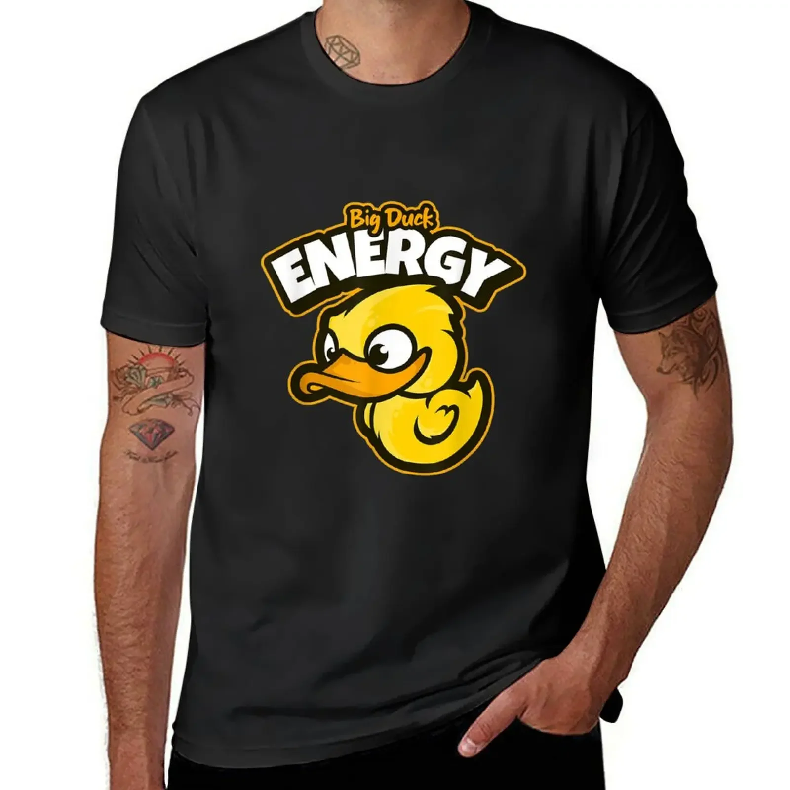 

Big Duck Energy Saying Yellow Rubber Duckie T-Shirt cute clothes anime clothes black t-shirts for men