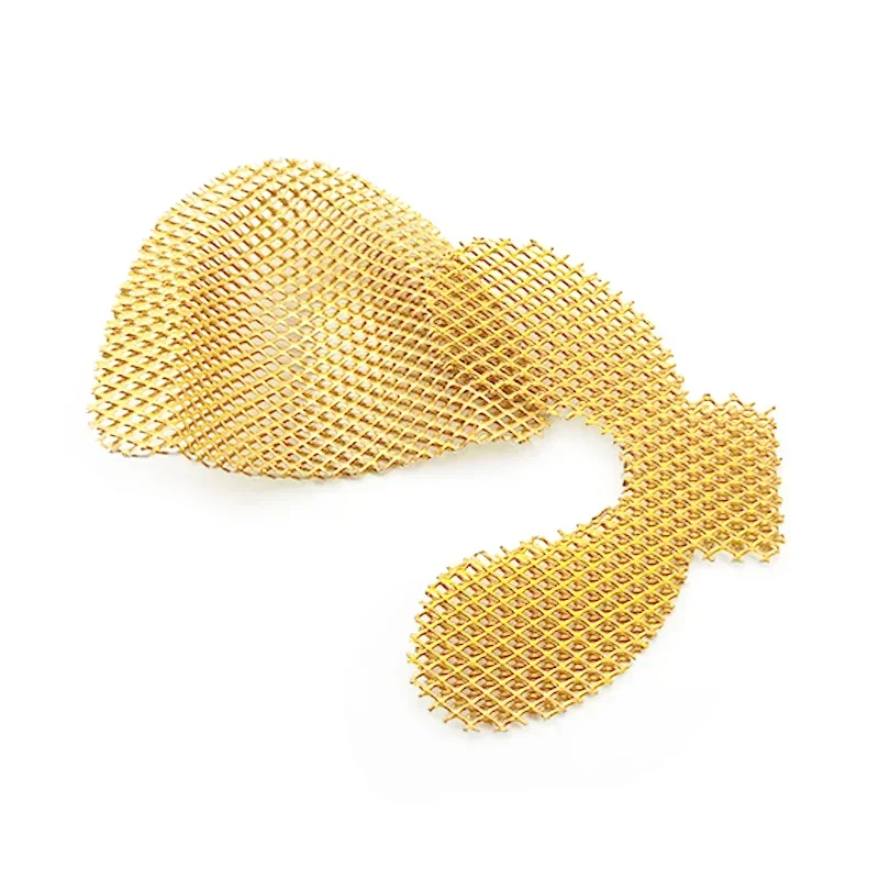 

Acrylic Partial Dentures Gold Palatal Reinforcement Mesh Dental Lab Gold Denture 20 Pcs/pack Upper and Lower Metal Material