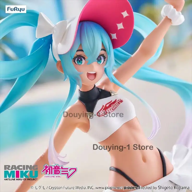 

In Stock Furyu Trio-Try-iT Hatsune Miku GT Project Figure Racing Miku 2024 Summer Holiday Ver. Original Action Figures Model
