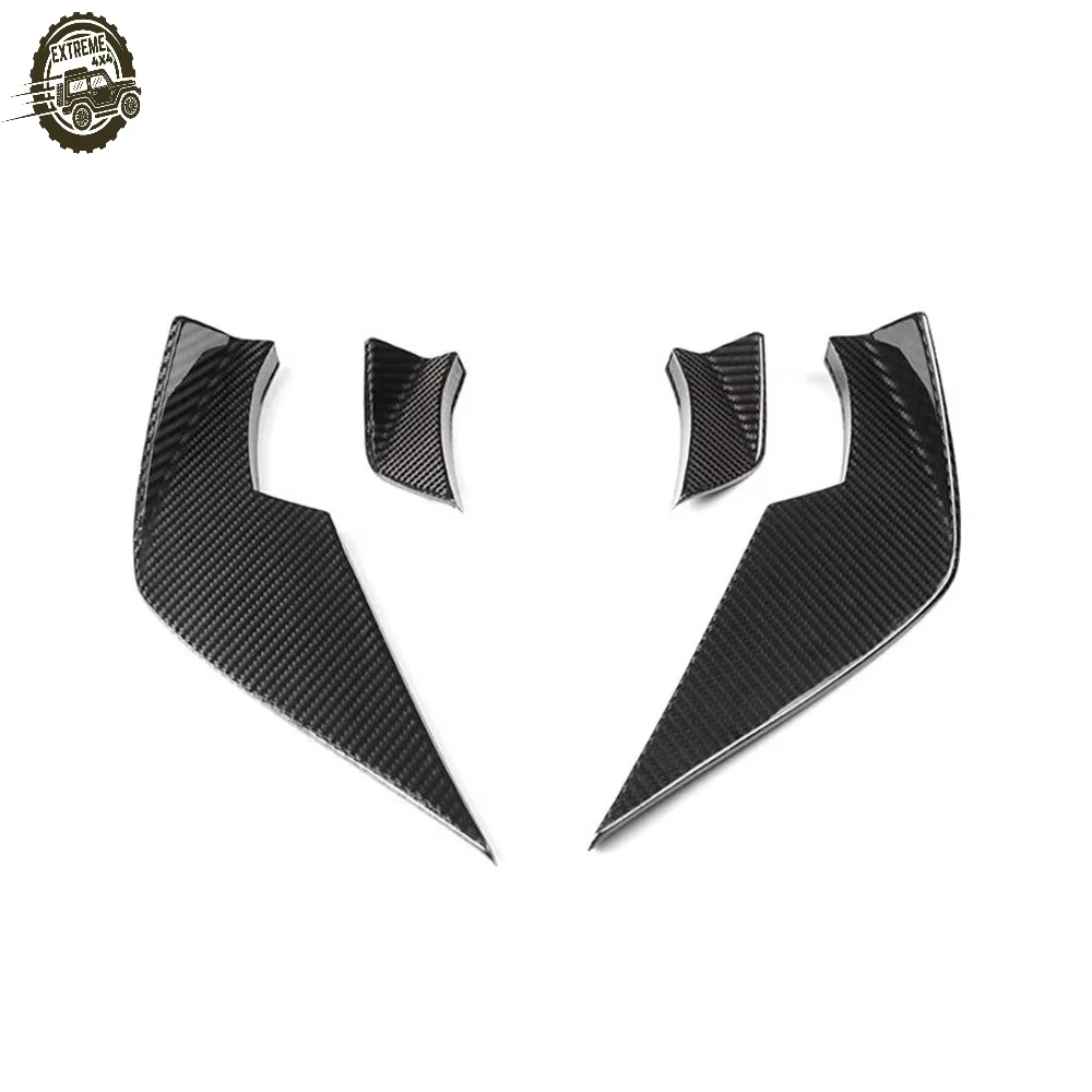 Dry Carbon Fiber VS Style Car Front Bumper Side Air Vents Canards for BMW G80 G81 M3 G82 G83 M4 Competition CS 2020-2026