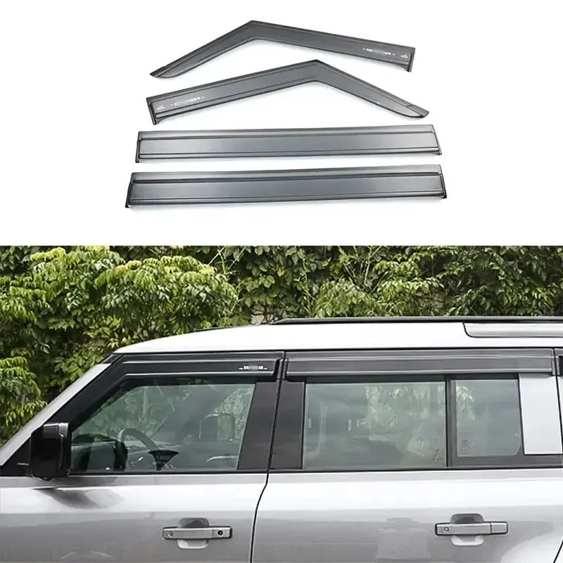 

4-pieces sunvisor Car Rain Guard Side Windows sun visor for 2020-2022 new Defender 110