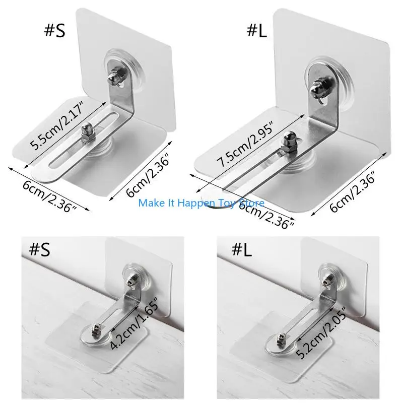 28EC 4 قطعة مراسي أثاث مضادة للطرف أشرطة أثاث قابلة للتعديل مضادة للسقوط مراسي للخزانة مثبتات جدارية للأثاث