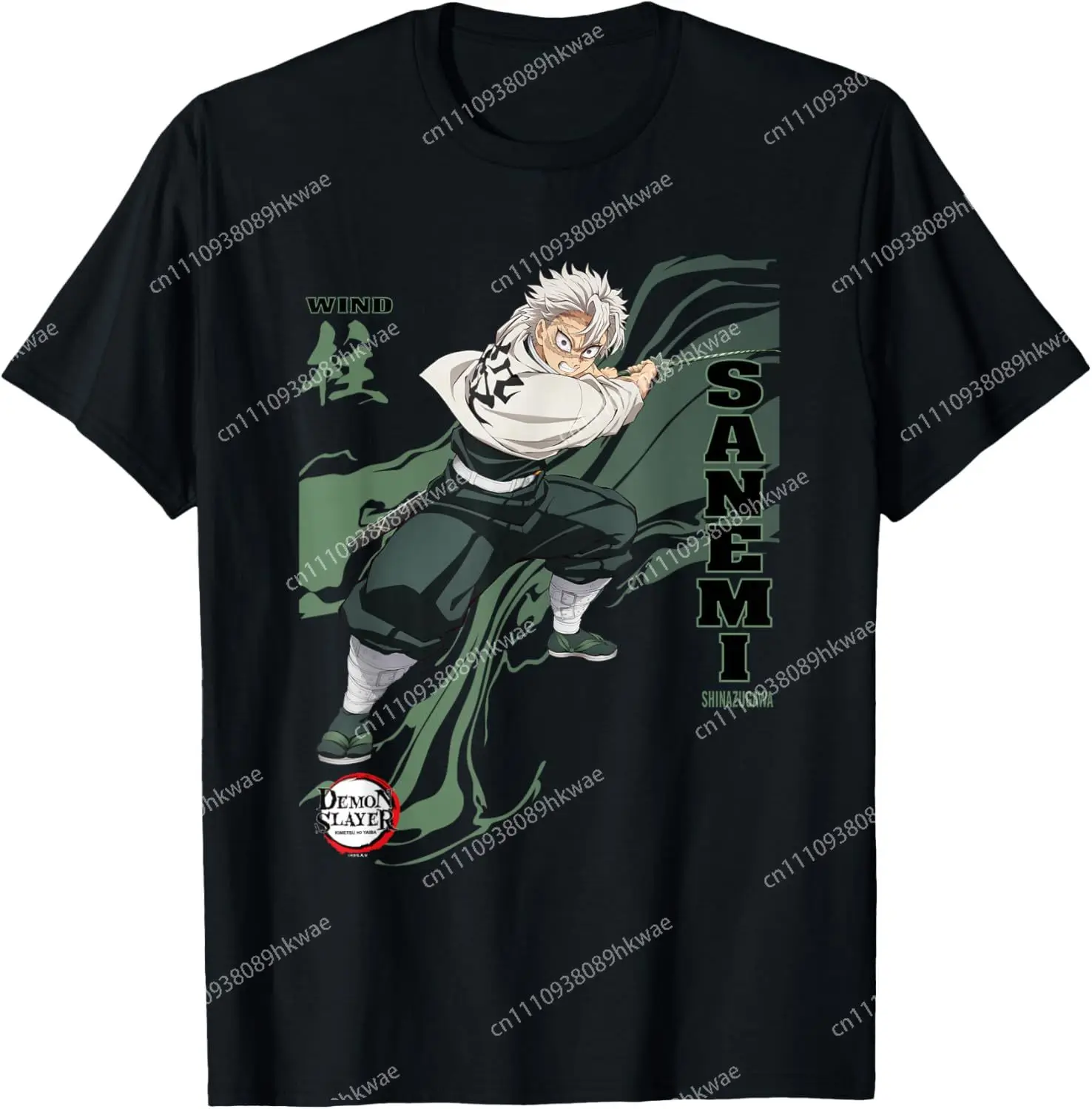 Demon Slayer: Infinity Castle Sanemi Shinazugawa Art Fashion - Camiseta divertida informal para verano, tallas S-6XL