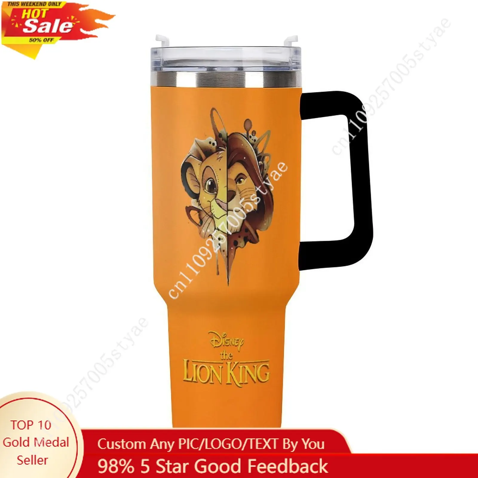 

Simba Insulated Water Bottle Disney Cartoon Custom Design Your Personal Text Images Car Cups Travel Water Bottle 40 Oz Cosplay