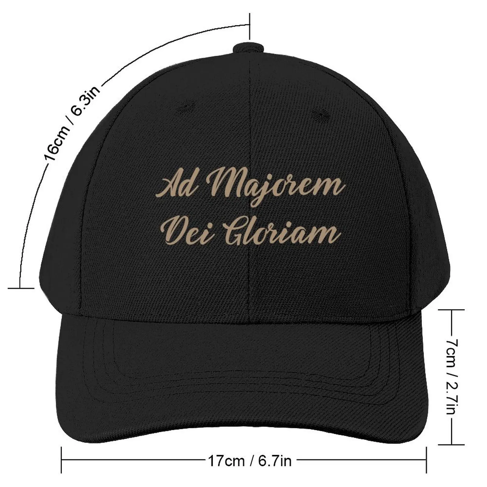 Ad Majorem Dei Gloriam - For The Greater Glory Of God Baseball Cap Vintage Beach Outing funny hat Golf Cap Women's Hats Men's