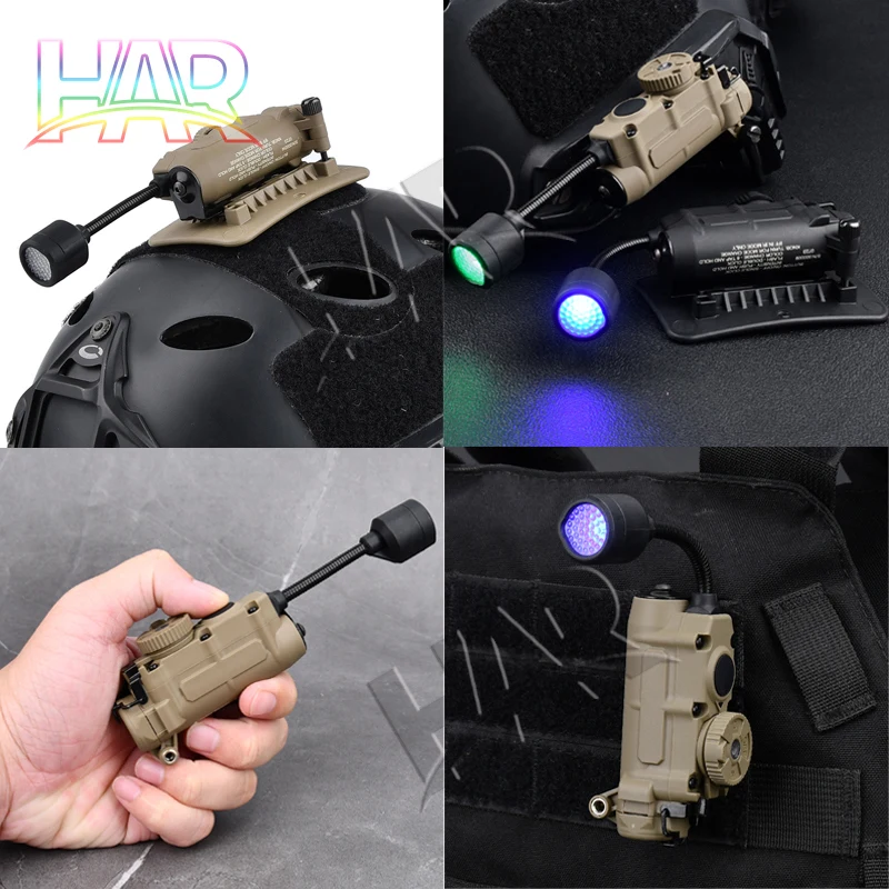 Sidewinder Head Lamp Tactical Helmet Strobe Light Red Green Blue White IR Light LED Strobe IFF Outdoor Hunting Auxiliary Lightin