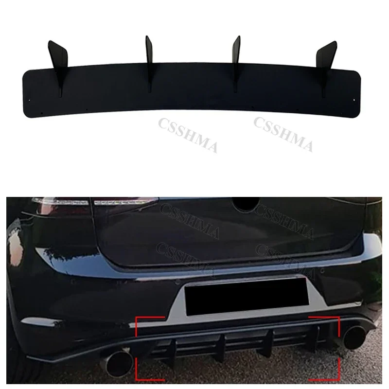 For Volkswagen Golf 7 GTI Golf 7 GTI Back lip Car Rear Bumper Diffuser Rear Splitters Spoiler