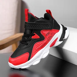 Sneaker per bambini in pelle scarpe da ragazzo alte autunno inverno scarpe Casual per bambini scarpe sportive da basket per ragazzo da 4 a 12 anni