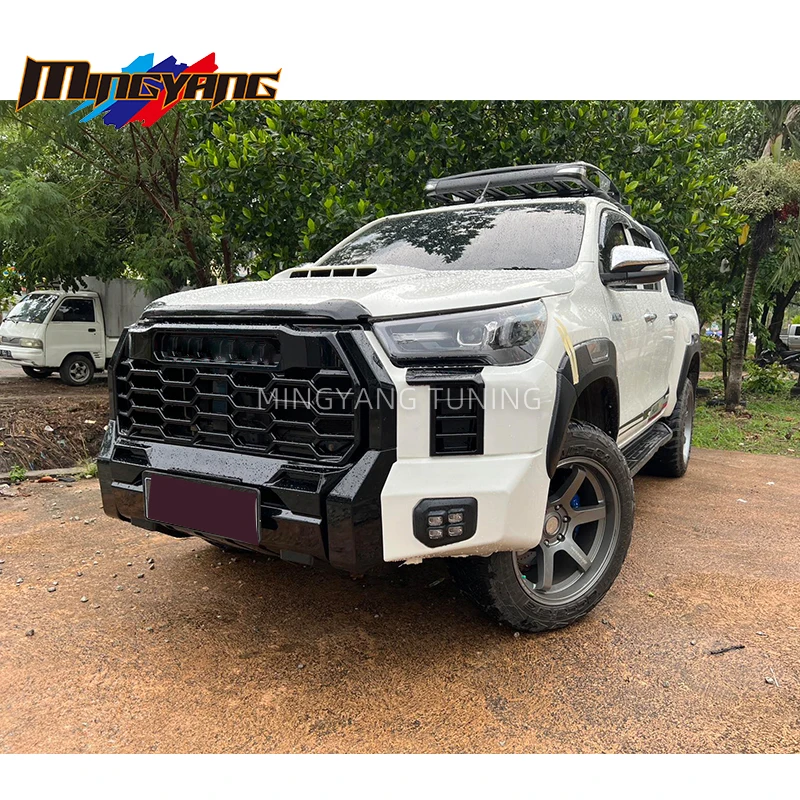 

Factory Hot Selling High Quality Hilux Revo Rocco 2018 Complete Upgrade Parts, Front Facelift Bumper