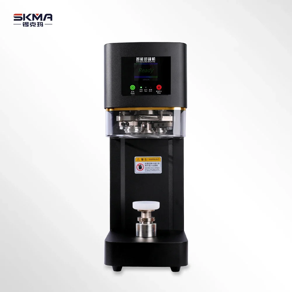 2023 New Special Can Sealing Machine For Milk Tea Shop Fully Automatic Bubble Tea Beverage Pop Can Sealer Machine