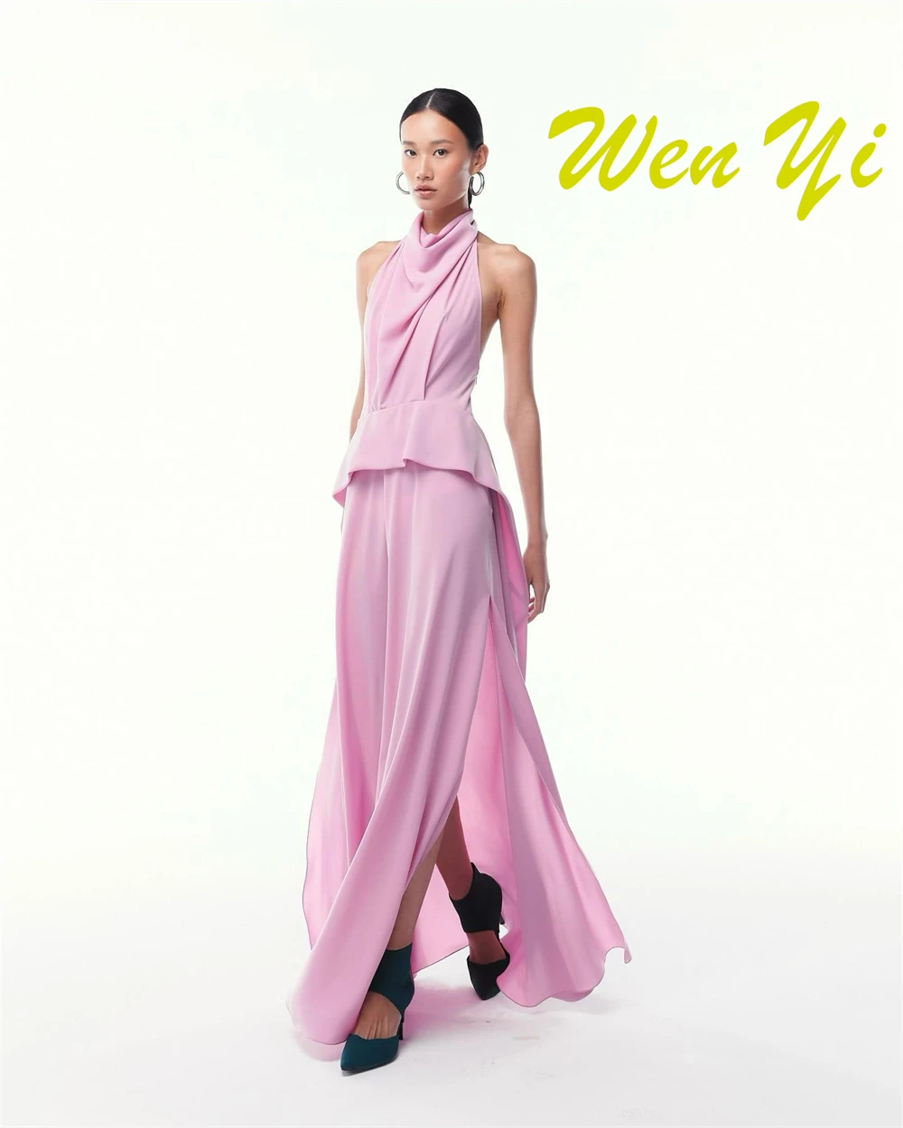 تخصيص بسيط جيرسي مساء اللباس أزياء الرسن أكمام فساتين المشاهير رائعة قطار الاجتياح فساتين المناسبات الخاصة