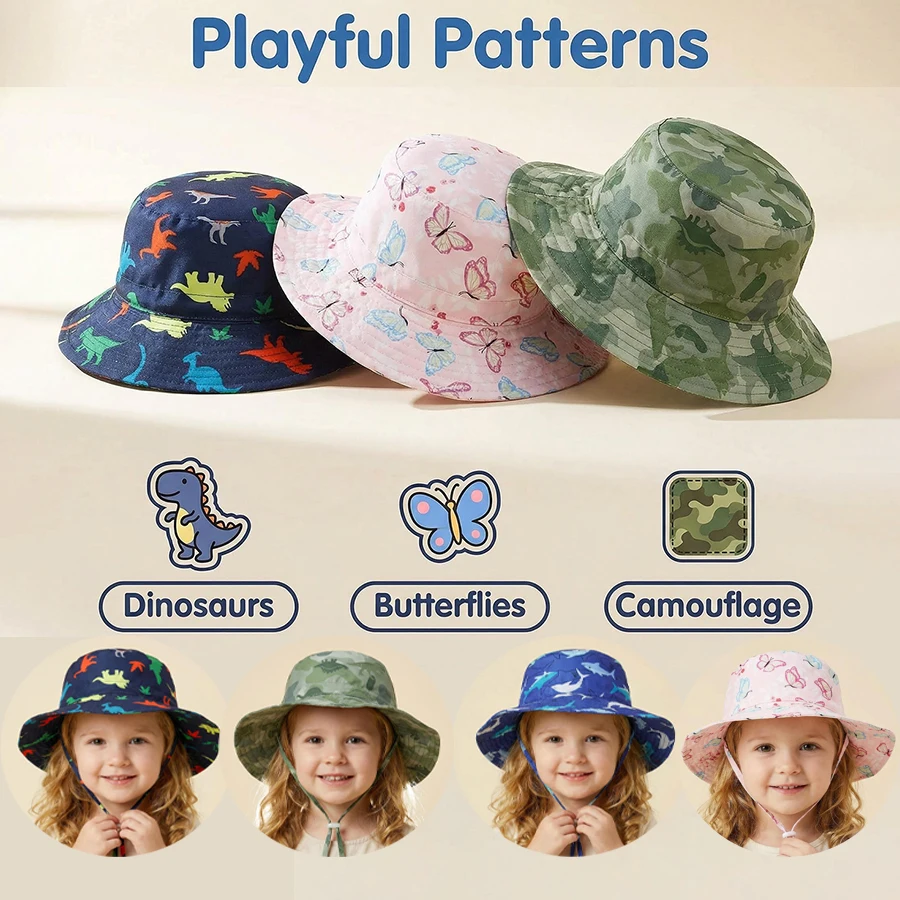 

1-8Y Digital Printing Children's Fisherman Cap