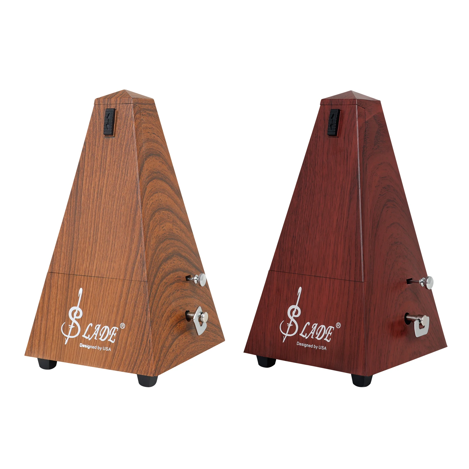 SLADE Vintage Tower Type Metronome Rhythm Universal Mechanical Pendulum Metronome For Guitar/Piano/Violin Redwood/Teak(Optional)