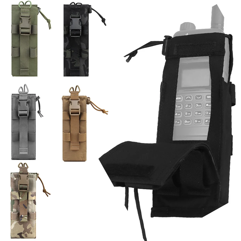 

Walkie-Talkie Pouch Tactical Bags Molle Hunting Hiking Radio Storage Case Bag Outdoor Tool CS Pouches PRC152 Radio