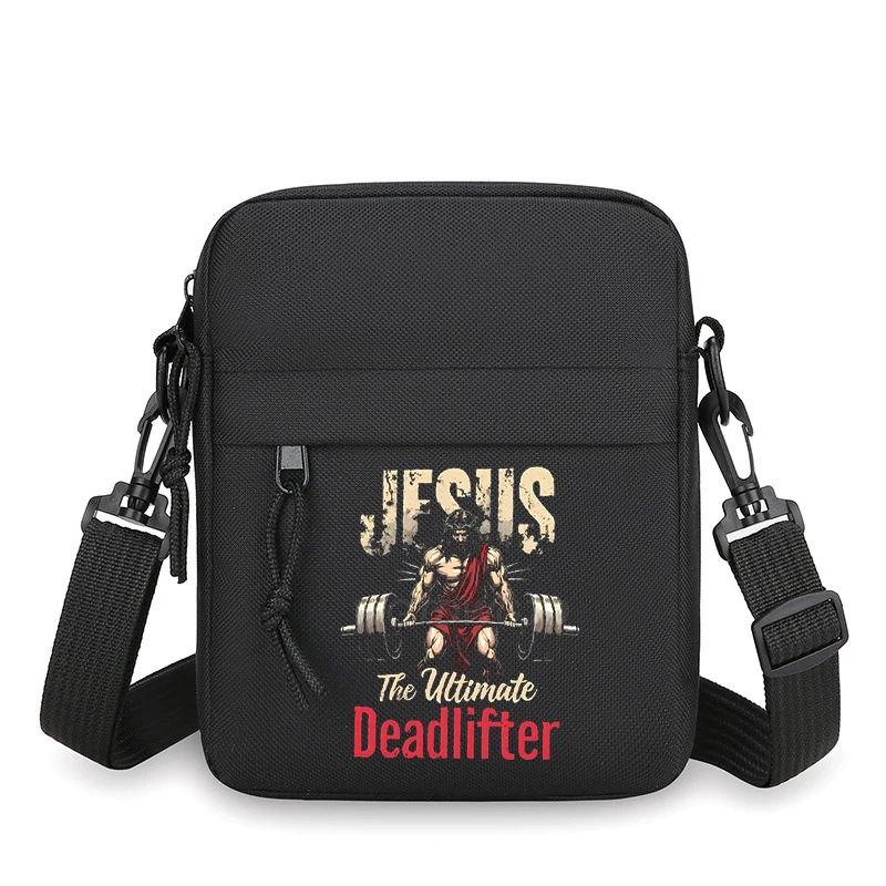 

Wild Jesus GYM Shoulder Bag Fashion Christianity Lightweight Mini Mobile Phone Bags Women Men Zipper Fashion Kids Crossbody Bag