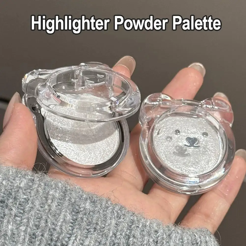 Palette di evidenziatori in polvere di purè di patate opache scintillanti ombretti schiarenti bianchi ad alta lucentezza trucco di bellezza per il contorno del viso