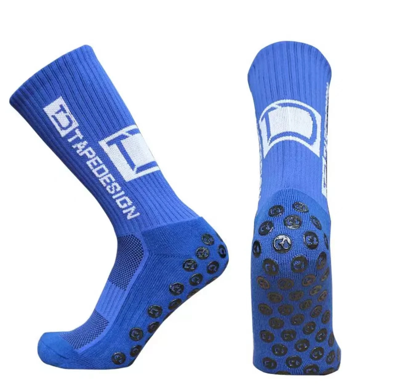 Calcetines deportivos antideslizantes para fútbol, medias de tubo para deportes al aire libre, Fondo de toalla, ciclismo, absorción del sudor, ventilación, 3 pares