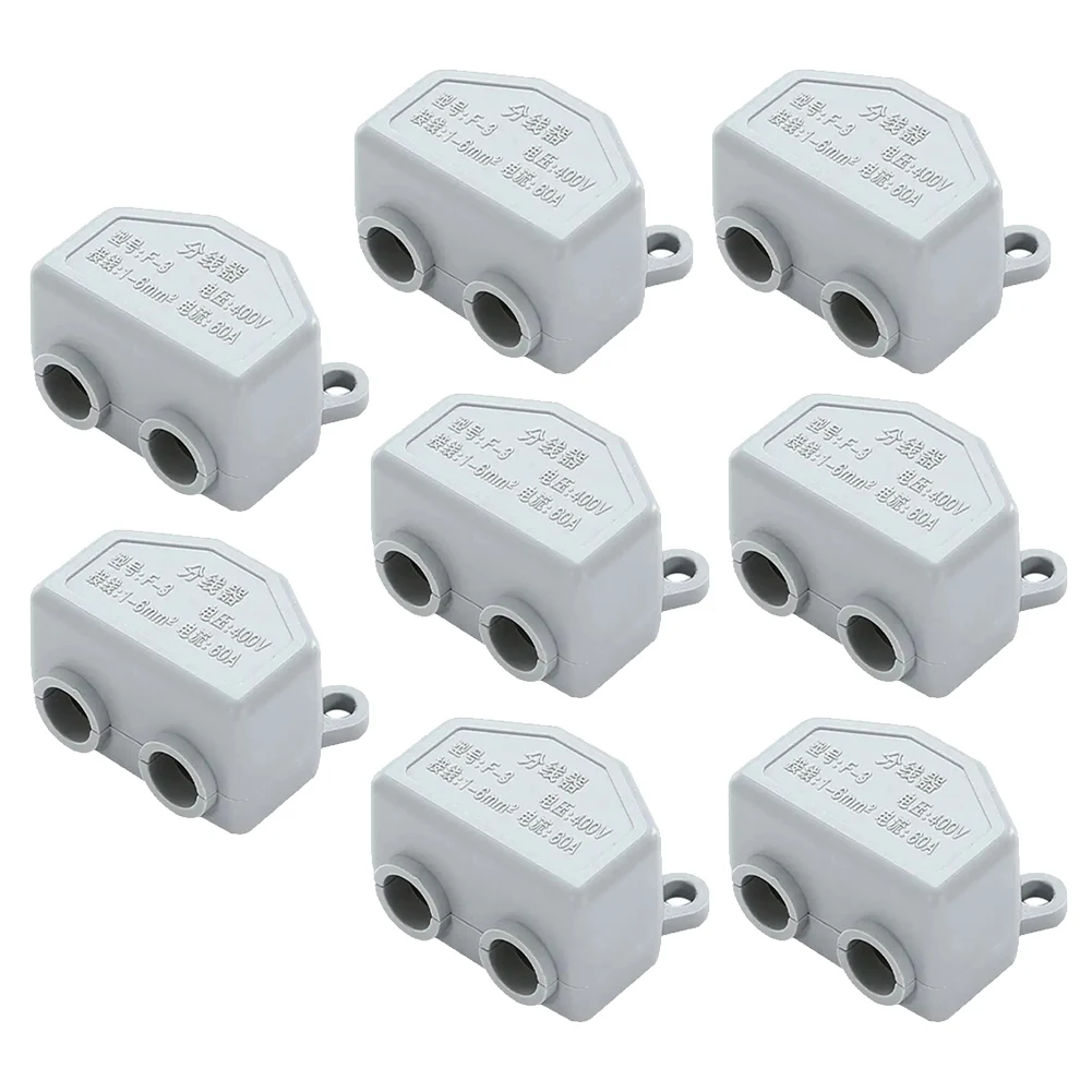 Brass Conductor Power Splitter 24*18*14.5mm 400V Electrical Connector Cable Size 1-6mm Long-lasting Performance
