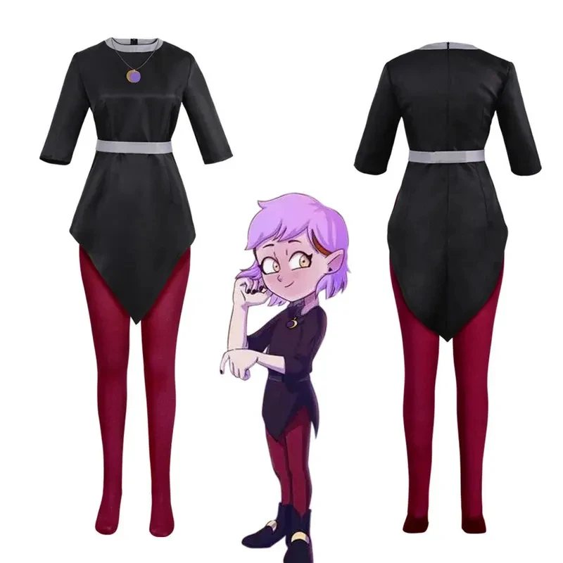 

❤2026✚Anime new owl house Amity Edalyn dress top pants cosplay costume Halloween disguise carnival party women's clothing in st◀