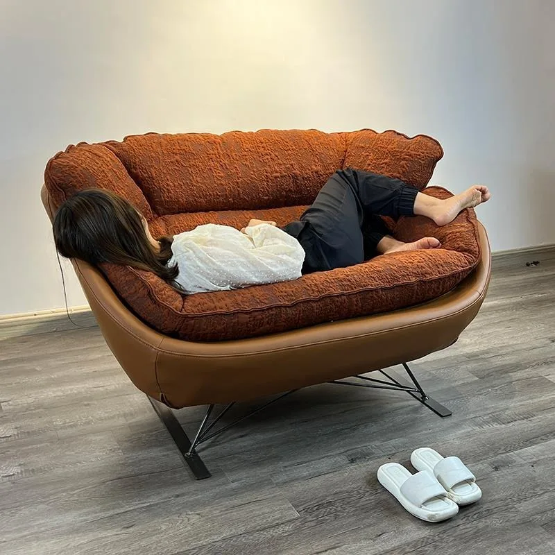 Minimal fabric sofa, light luxury small apartment sofa, Nordic combination furniture down sofa, small apartment living room