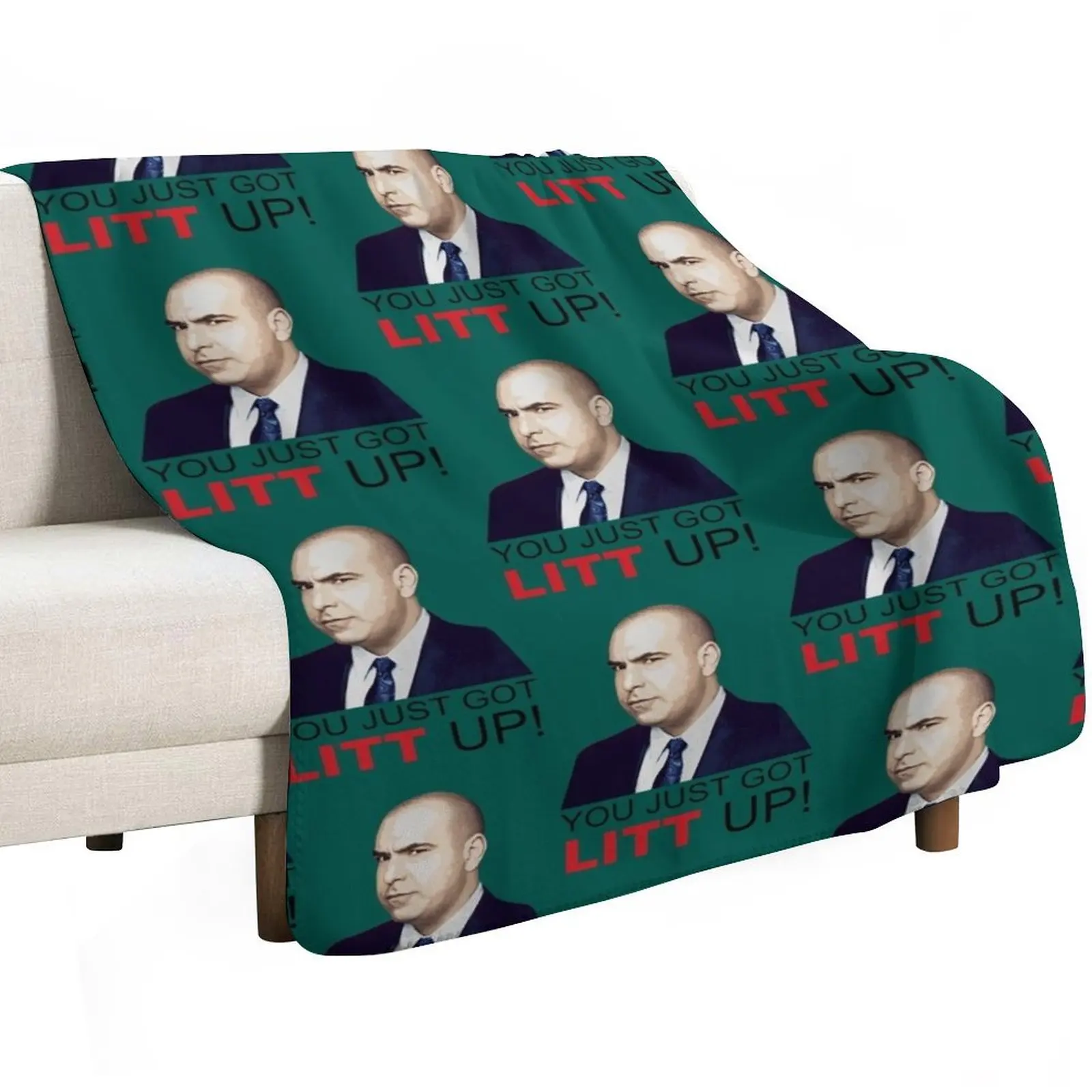 Louis Litt you just got litt up Throw Blanket Soft Beds Sleeping Bag for winter Nap heavy to sleep Sofas Blankets