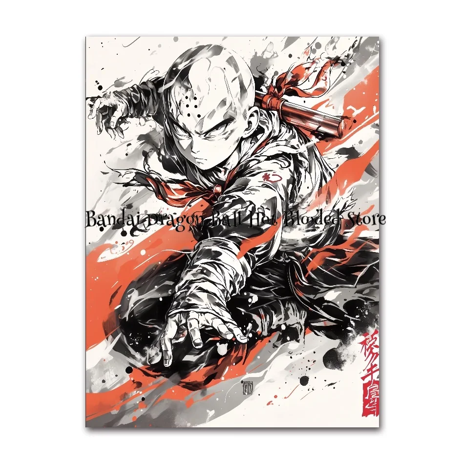 Classic Anime High Quality Dragon Ball Goku Poster Wall Birthday Gifts Living Room Home Decor Painting  Art Ink Canvas Painting