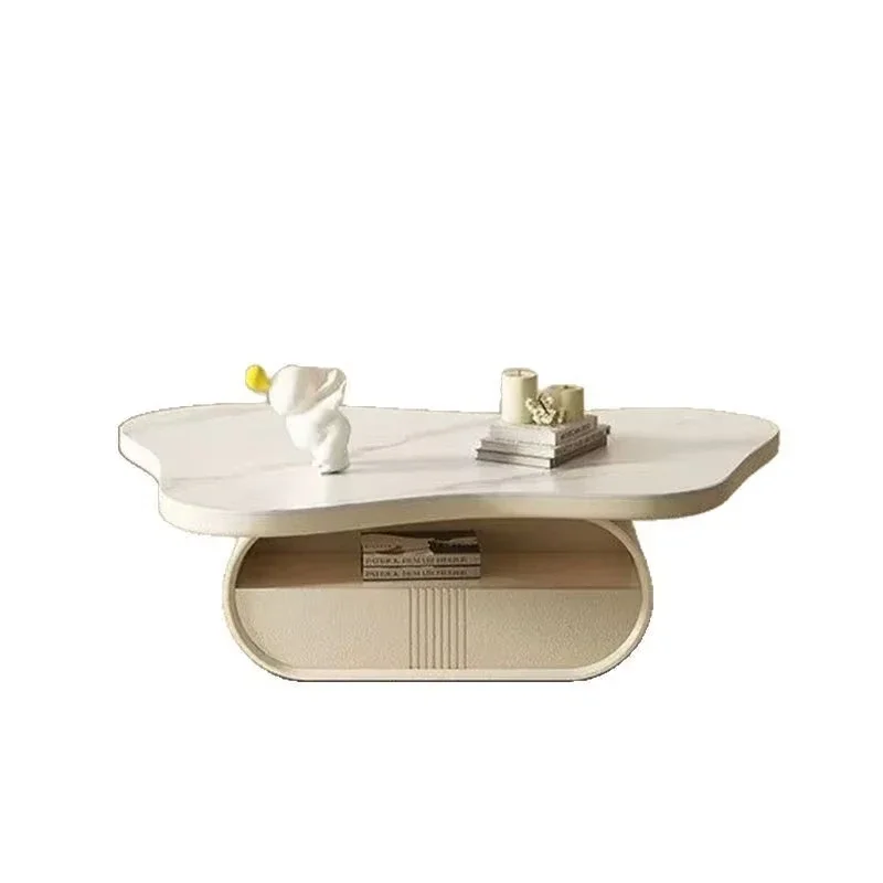 

Coffee table, modern simple home living room, Internet celebrity, special-shaped marble slab coffee