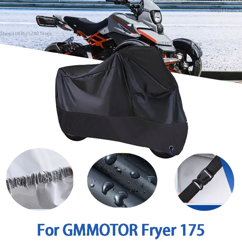 

Motorcycle Full Covers For GMMOTOR Fryer 175 Car Outdoors Sun Protection Dust No Ear Thickened Oxford Clothcover Accessories