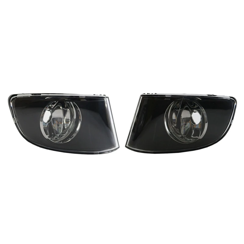 FOR-BMW E92 E93 3 SERIES 2DR 2007-2011 FRONT SIDE BUMPER BLACK FOG LIGHTS CLEAR LENS LAMP