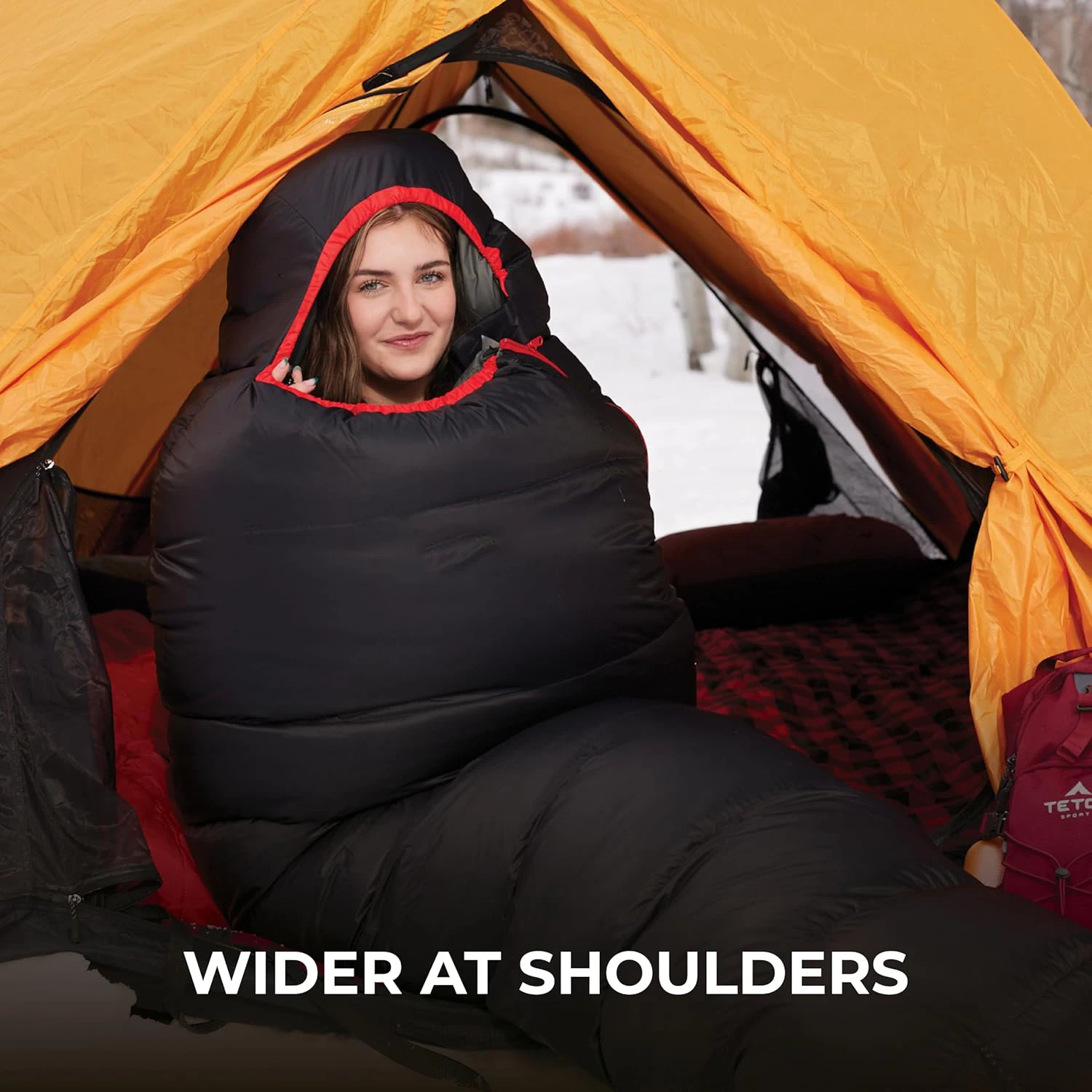 قماش نايلون خفيف الوزن 20 0 درجة كيس نوم مومياء دافئ للبالغين للتخييم والتنزه سيرًا على الأقدام وحقيبة الظهر