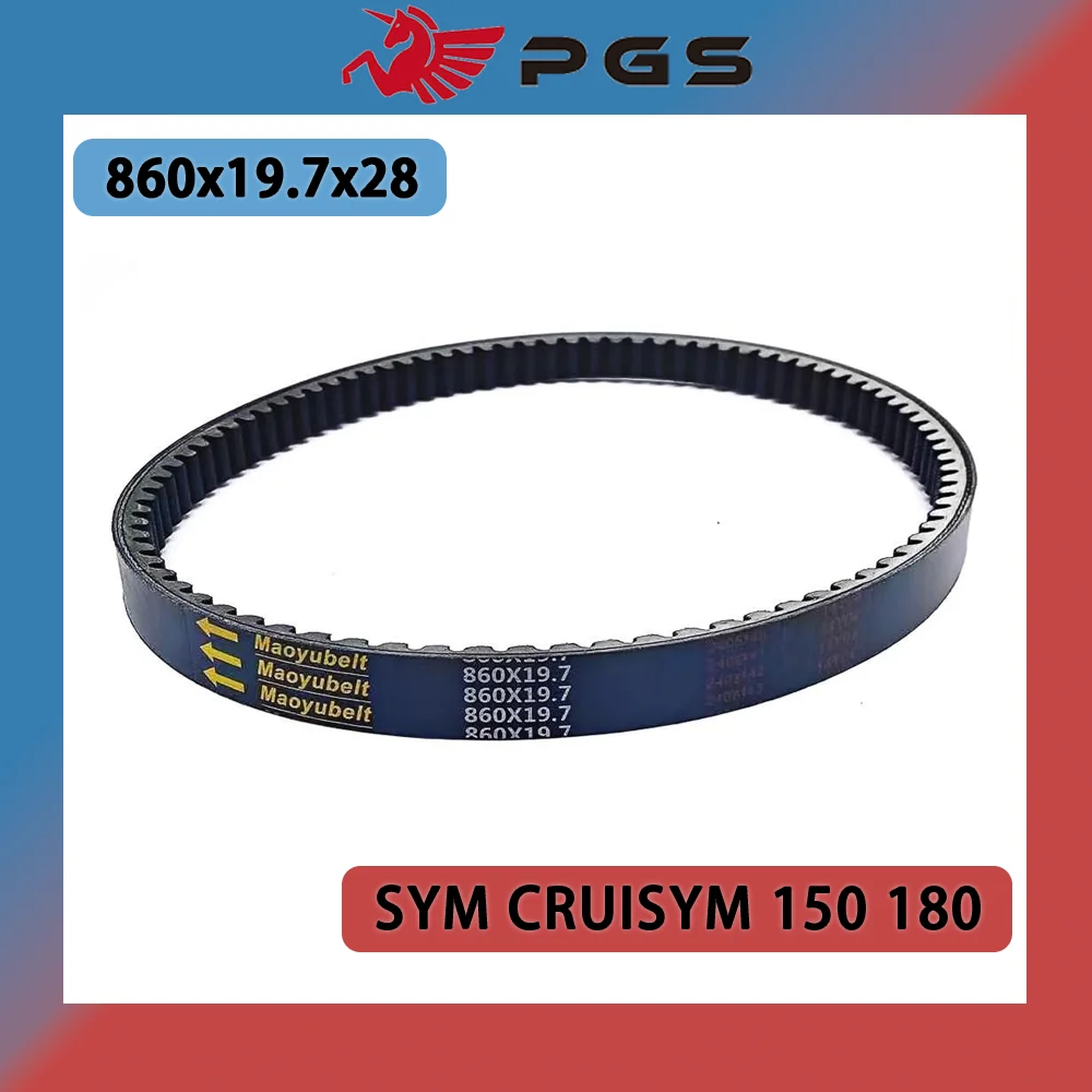 

PGS Drive Belt 860x19.7x28 Motorcycle Parts Transmission Drive Belt For SYM CRUISYM 150 180 CRUISYM150 CRUISYM180 860 19.7 28