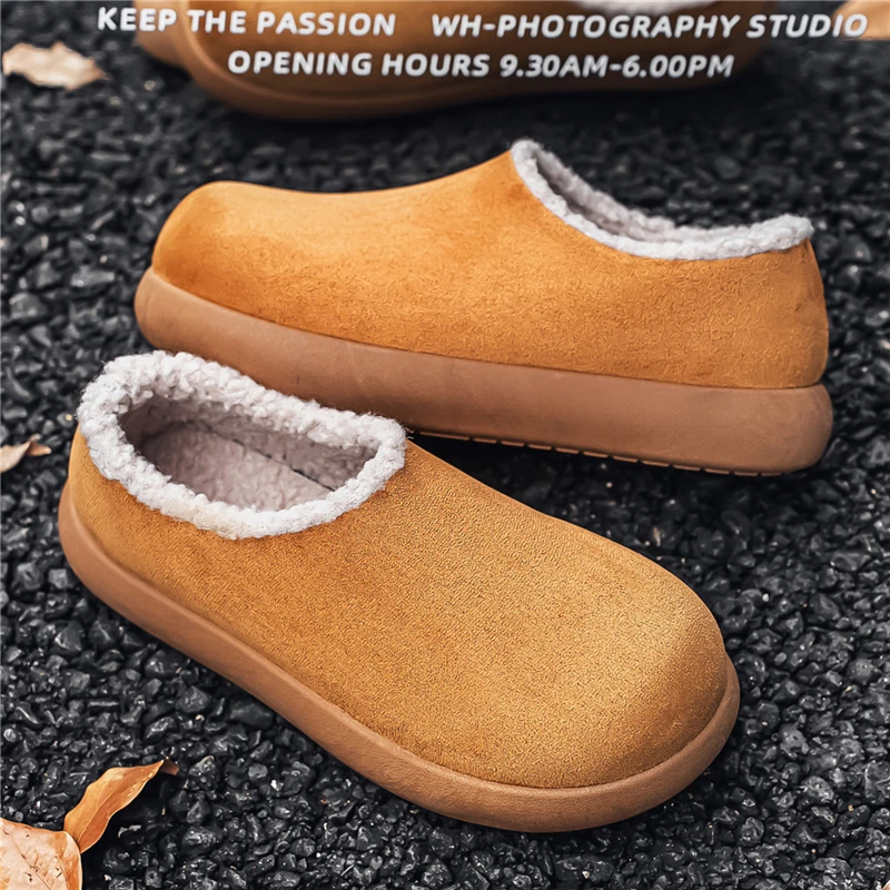 

Зимние ботинки, мужские, новинка 2025 года, северо-восточная морозостойкая хлопковая обувь, зимняя обувь, теплая и плюшевая толстая парная обувь для хлеба