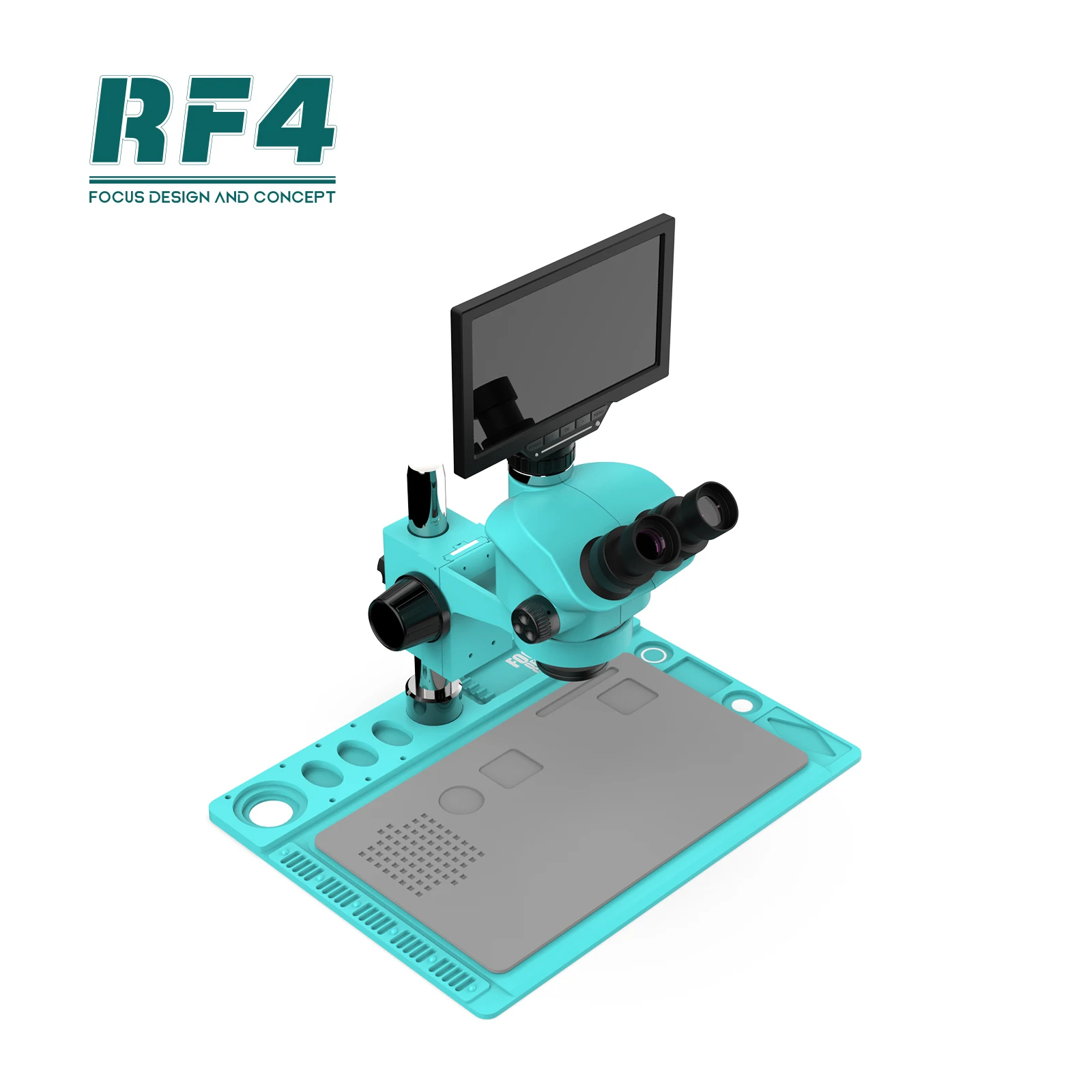 RF4 fabryka niska cena HDMI WIFI ekran synchroniczny elektroniczny naprawa Triocular mikroskop zoomowy RF7050TVD2-YS010W