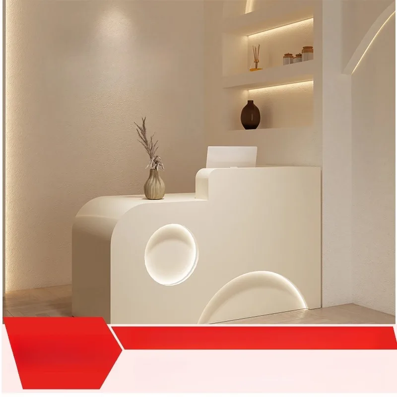 

Light luxury high-end Internet celebrity store front desk counter checkout page Small paint clothing store