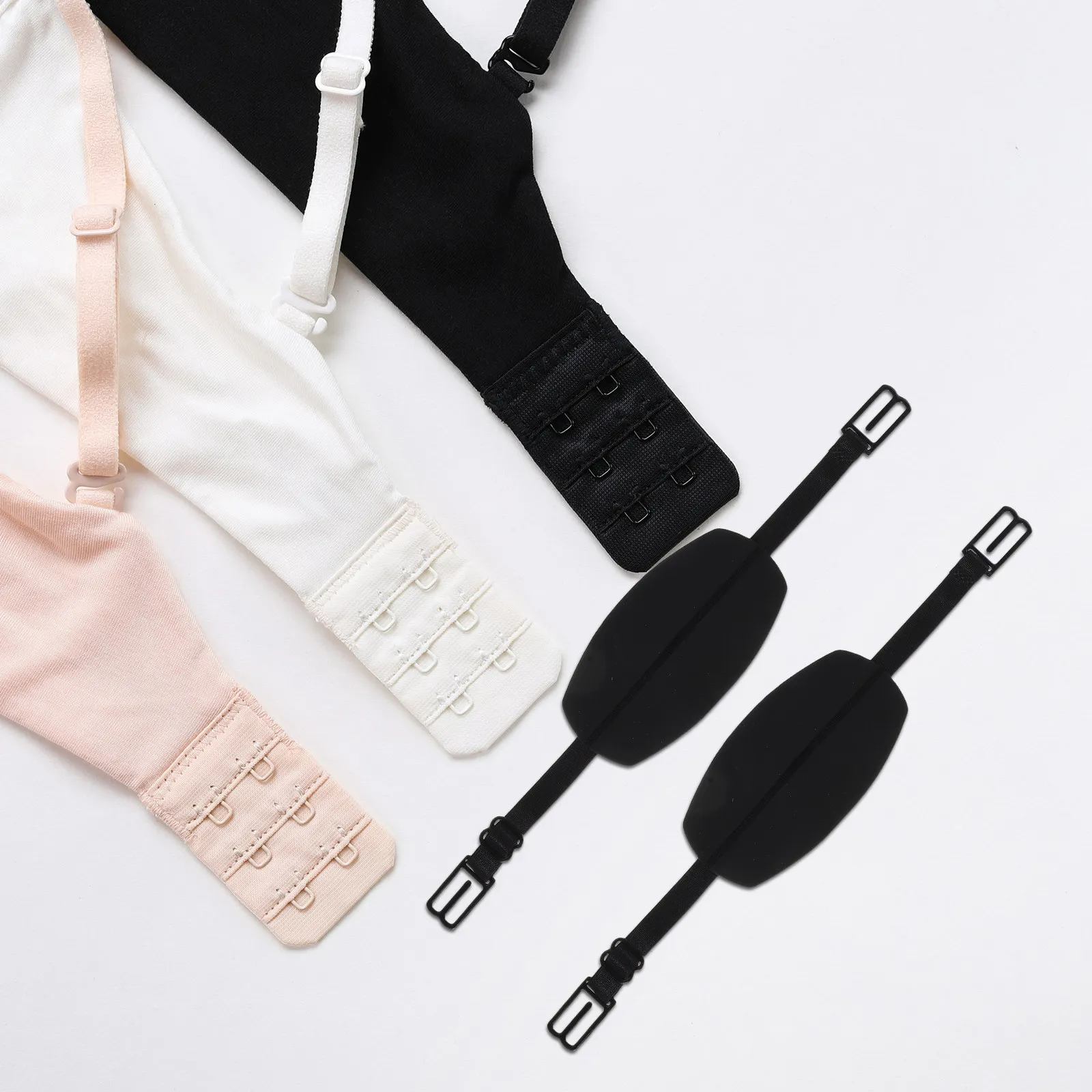 

Набор из 1 пары нескользящих силиконовых накладок на бретельки бюстгальтера, регулируемые невидимые подушечки для бретелек нижнего белья для платьев и повседневной носки