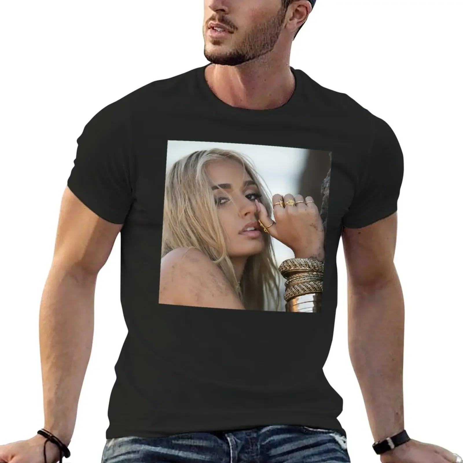 Pia Mia T-Shirt man t shirt oversized graphic tee designer shirts vintage graphic tee plain white t shirts men