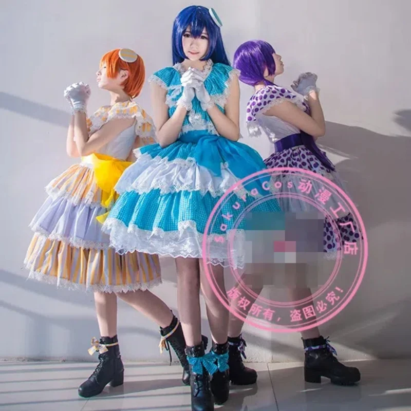 COSER TRIBE Anime Lovelive! Lily White 5th Concert Tojo Nozomi Sonoda Umi Hoshizora Rin SJ Elegant Dress Uniform Cosplay Costume