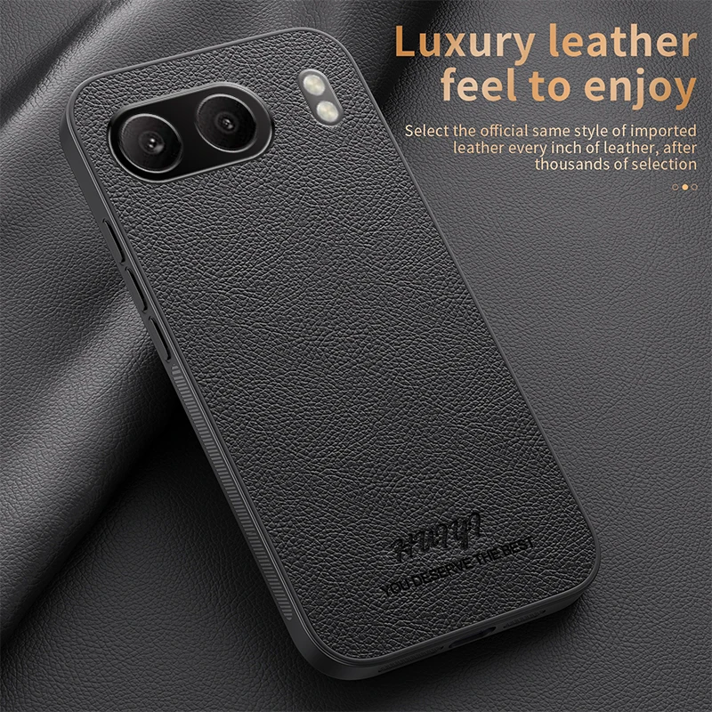Luxury Business Leather Soft Frame Magnetic Cover For OnePlus Nord 4 Nord4 5G Phone Cases Capa