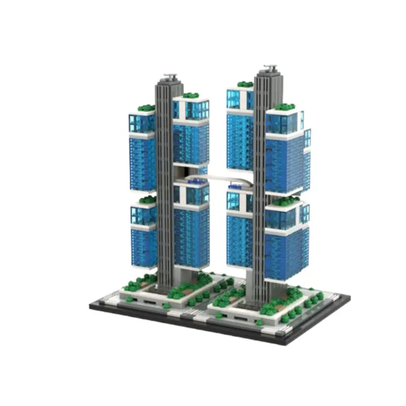 Spot MOC-2749pcs Street View Architectuur DIY Kleine Deeltjes Assemblage Bouwstenen Puzzel Speelgoed Model Cadeauset Ornament