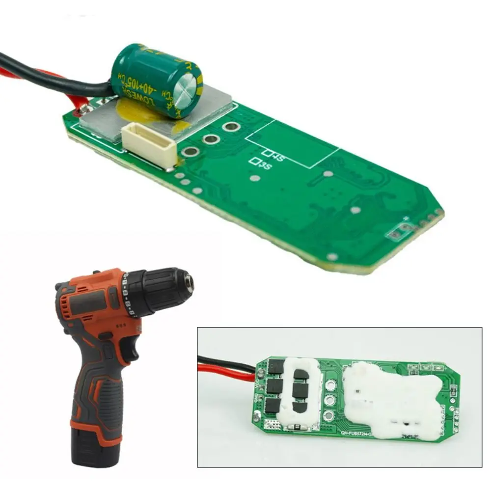 

New 6.6*2.5cm Charging Drill Protection Board Metal 12V Drill Controller ABS Protection Electric tool accessories Handheld Drill