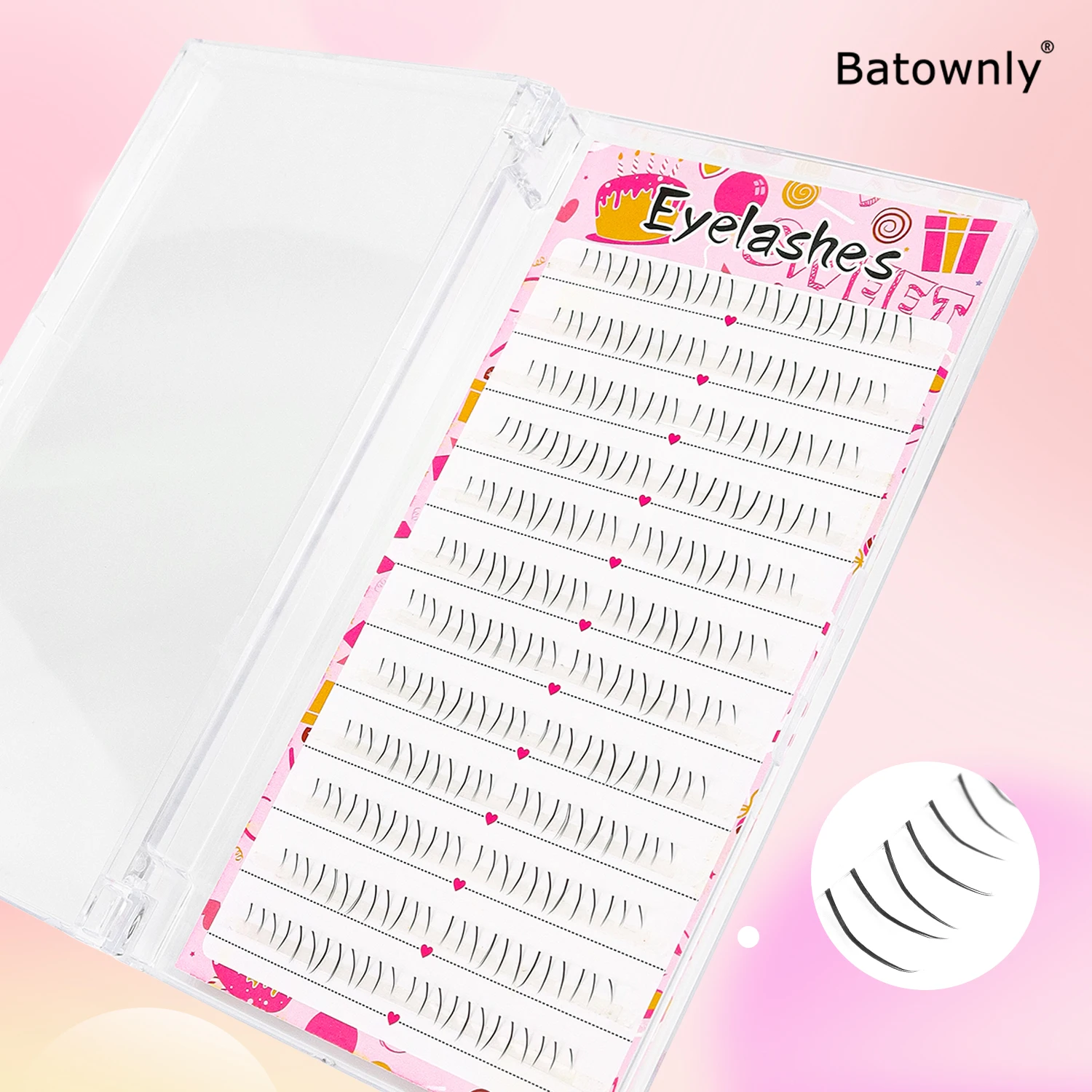 96 個猫の足下まつげナチュラルシミュレーションまつげナチュラルまつげ