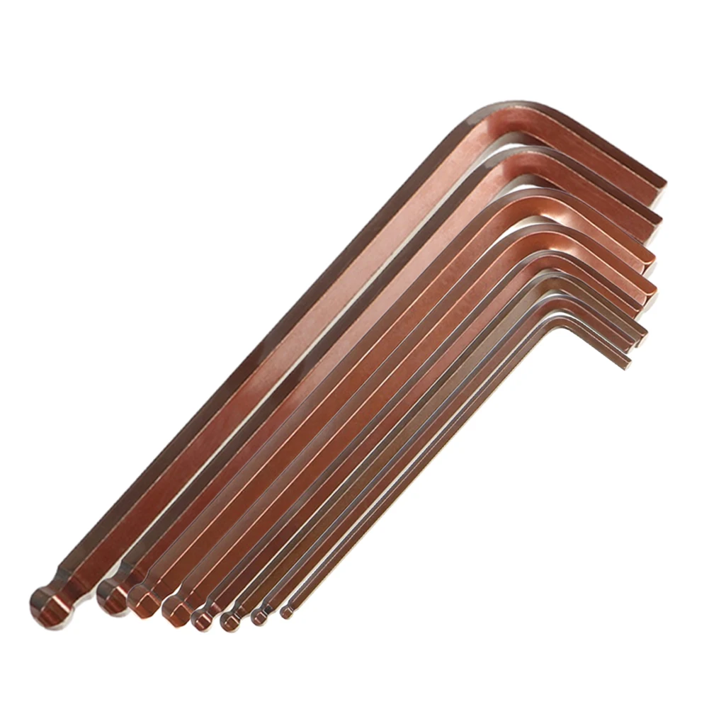 

Hexagon Ball Head Screwdriver Hand Tools Hex Key Wrench 5mm 6mm Inner Hexagon Metal Tilted Wrench High Quality