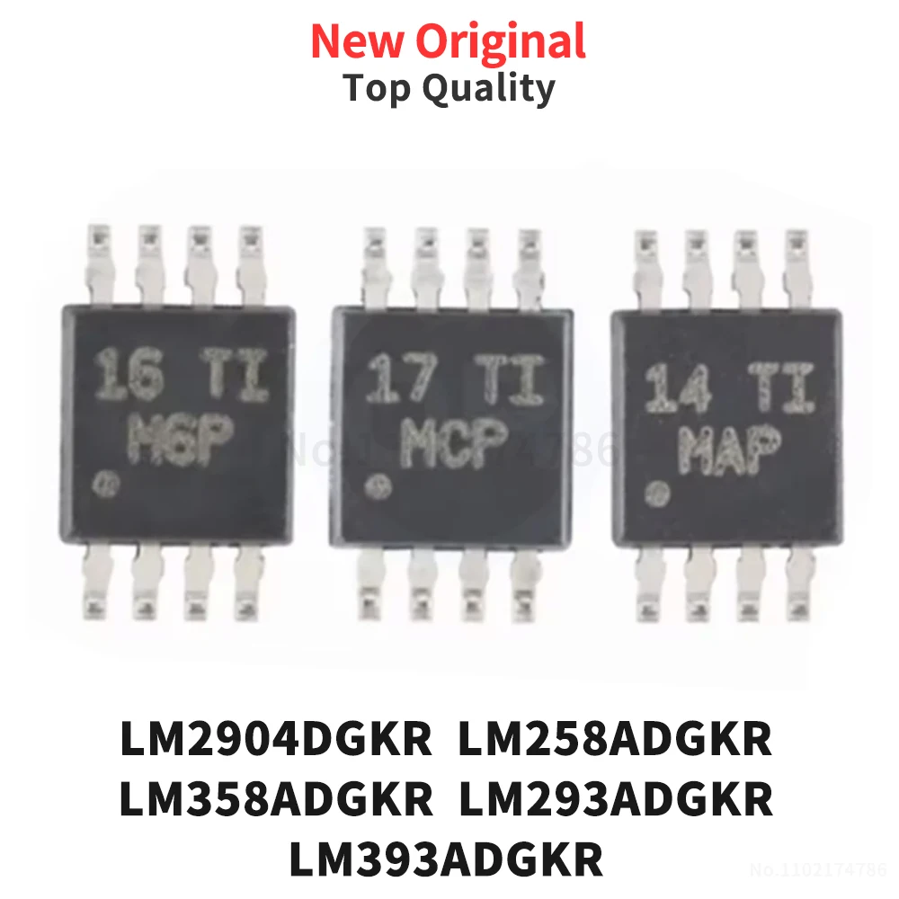 (10 Pcs) LM2904DGKR LM258ADGKR LM358ADGKR LM293ADGKR LM393ADGKR New Original Mb…