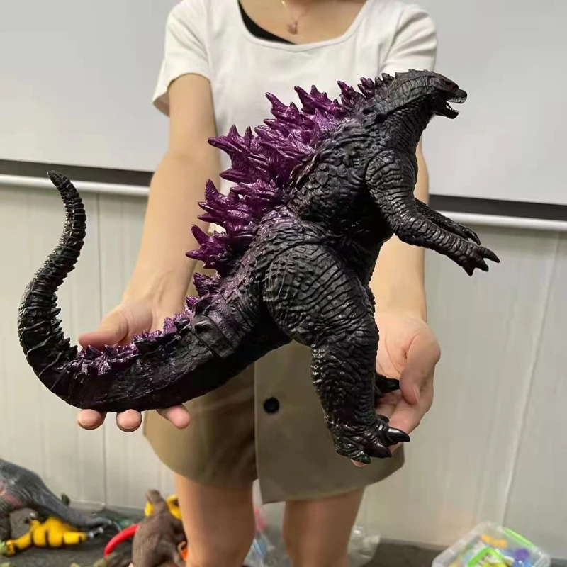 24ซม. Godzilla King of Monster ของเล่นของขวัญวันเกิดเด็กรูปดอกบัวสีแดงดาวเคราะห์ก็อบตุ๊กตาขยับแขนขาได้